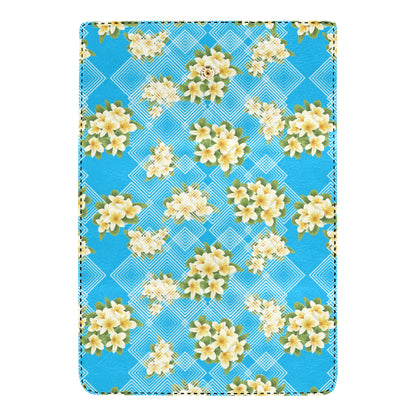 Yellow Plumeria Design Print Pattern Women's Trifold Wallet