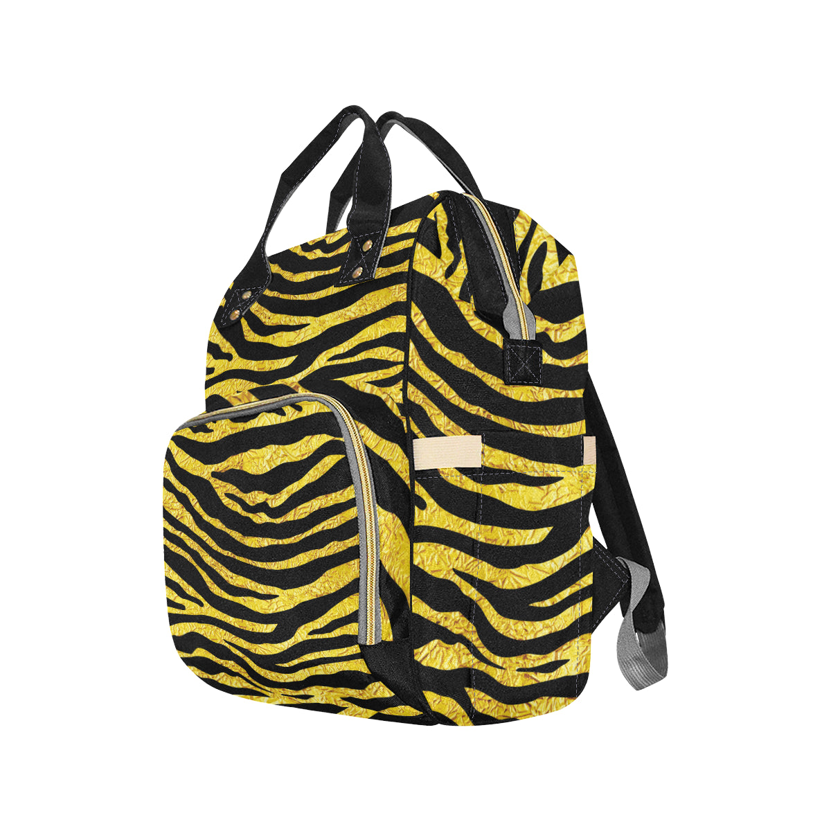 zebra Gold Diaper Bag Backpack