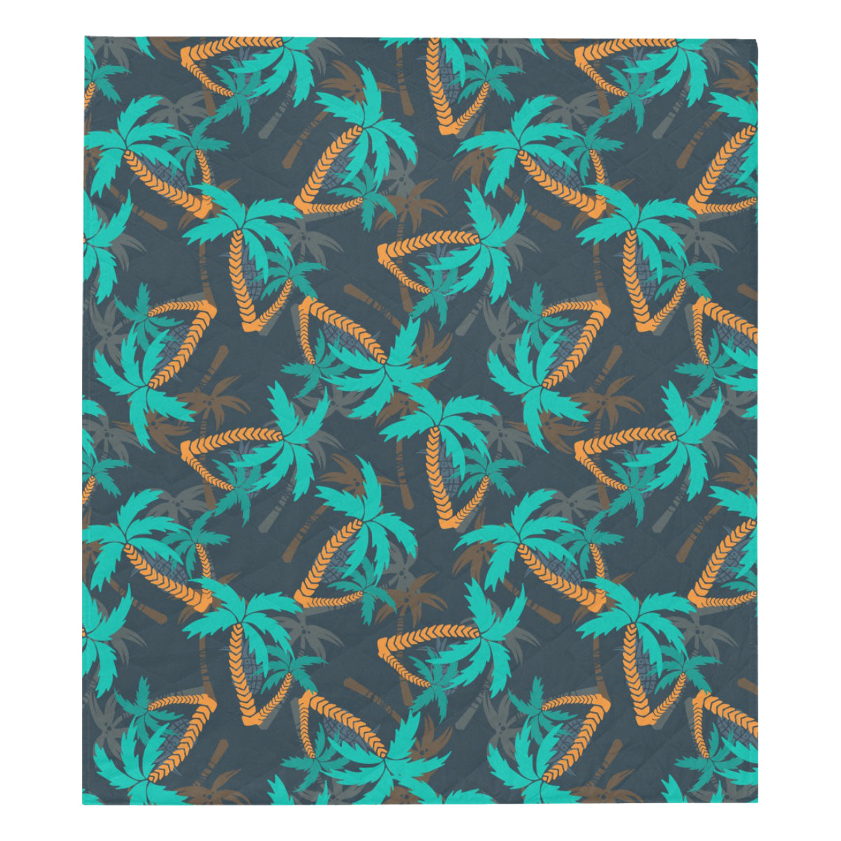 Palm Tree Pattern Print Design PT01 Premium Quilt