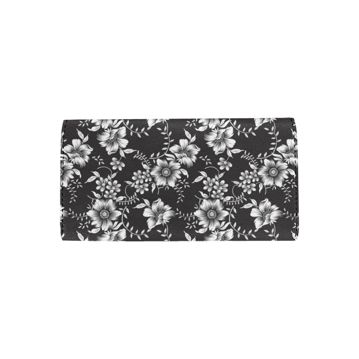 Gerberas Pattern Print Design GB02 Women's Trifold Wallet
