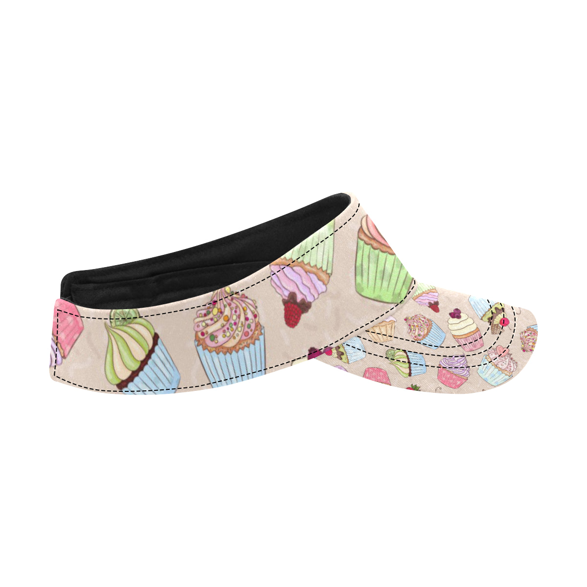 Cupcake Pattern Print Design CP06 Unisex Sun Visor