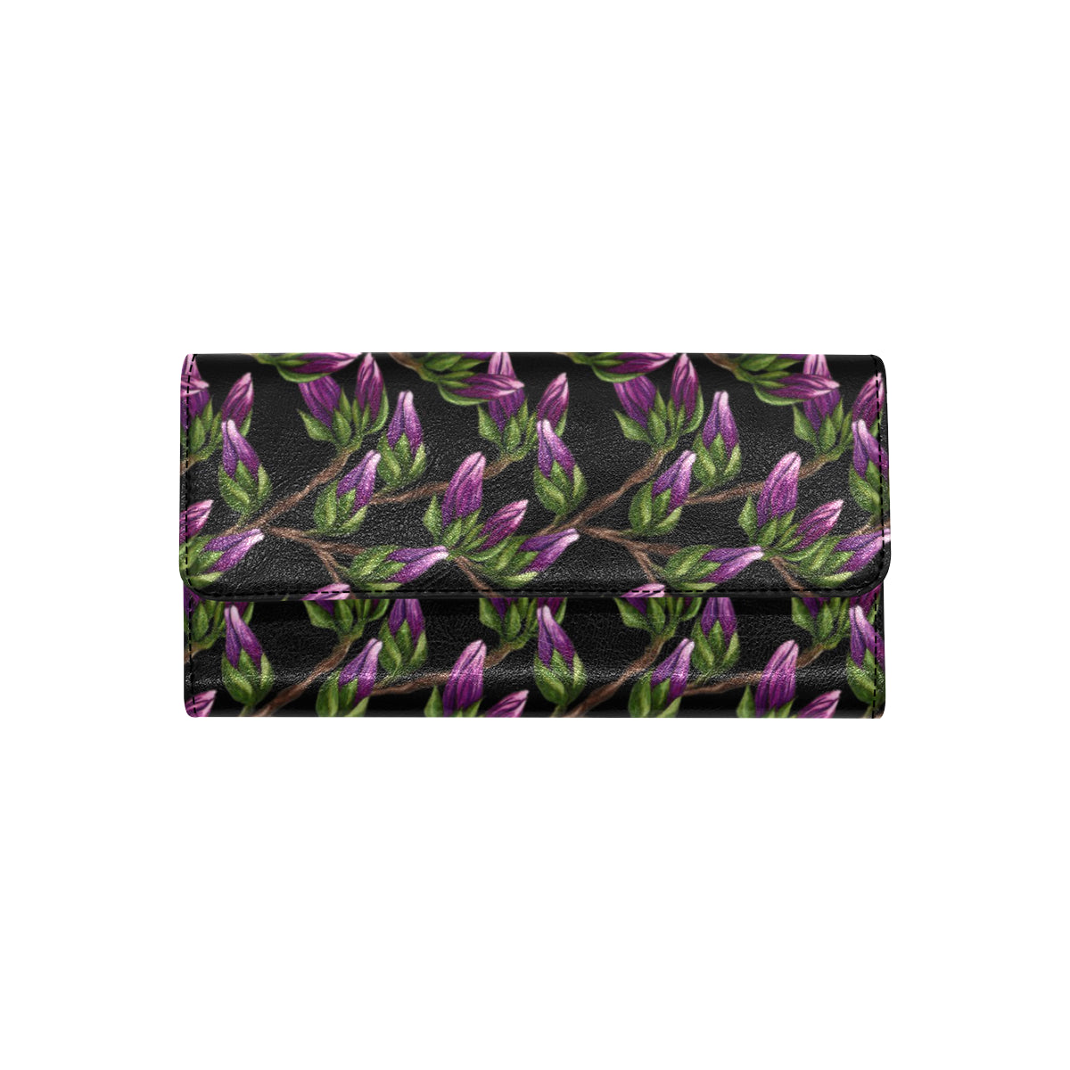 Magnolia Pattern Print Design MAG010 Women's Trifold Wallet