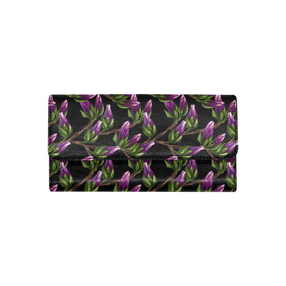Magnolia Pattern Print Design MAG010 Women's Trifold Wallet