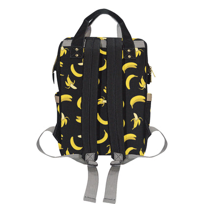 Banana Pattern Print Design BA05 Diaper Bag Backpack