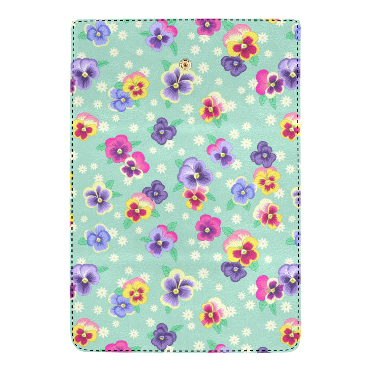 Pansy Pattern Print Design PS08 Women's Trifold Wallet