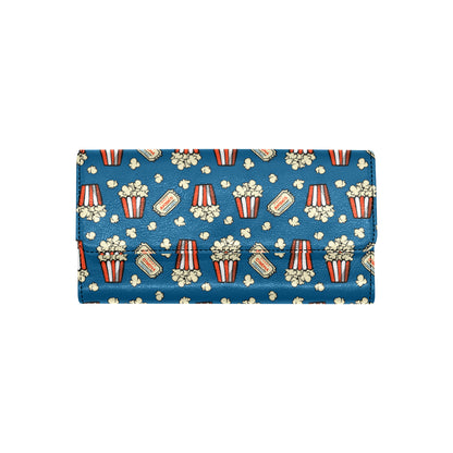 Popcorn Pattern Print Design A03 Women's Trifold Wallet