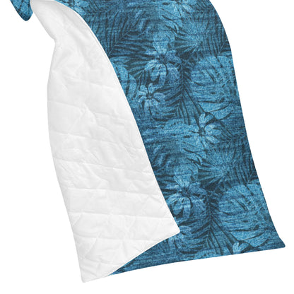 Jean Tropical Pattern Print Design 04 Premium Quilt