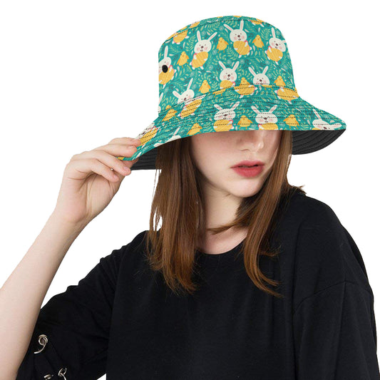 Easter Eggs Pattern Print Design RB02 Unisex Bucket Hat