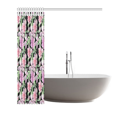 Peony Pattern Print Design PE08 Shower Curtain