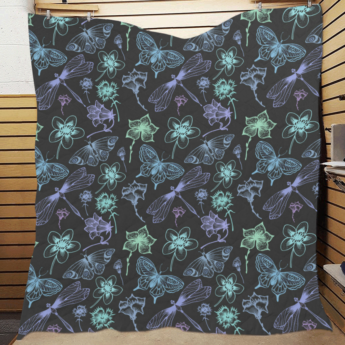 Butterfly Dragonfly Premium Quilt