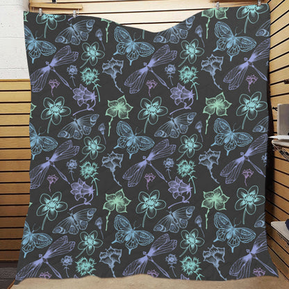 Butterfly Dragonfly Premium Quilt