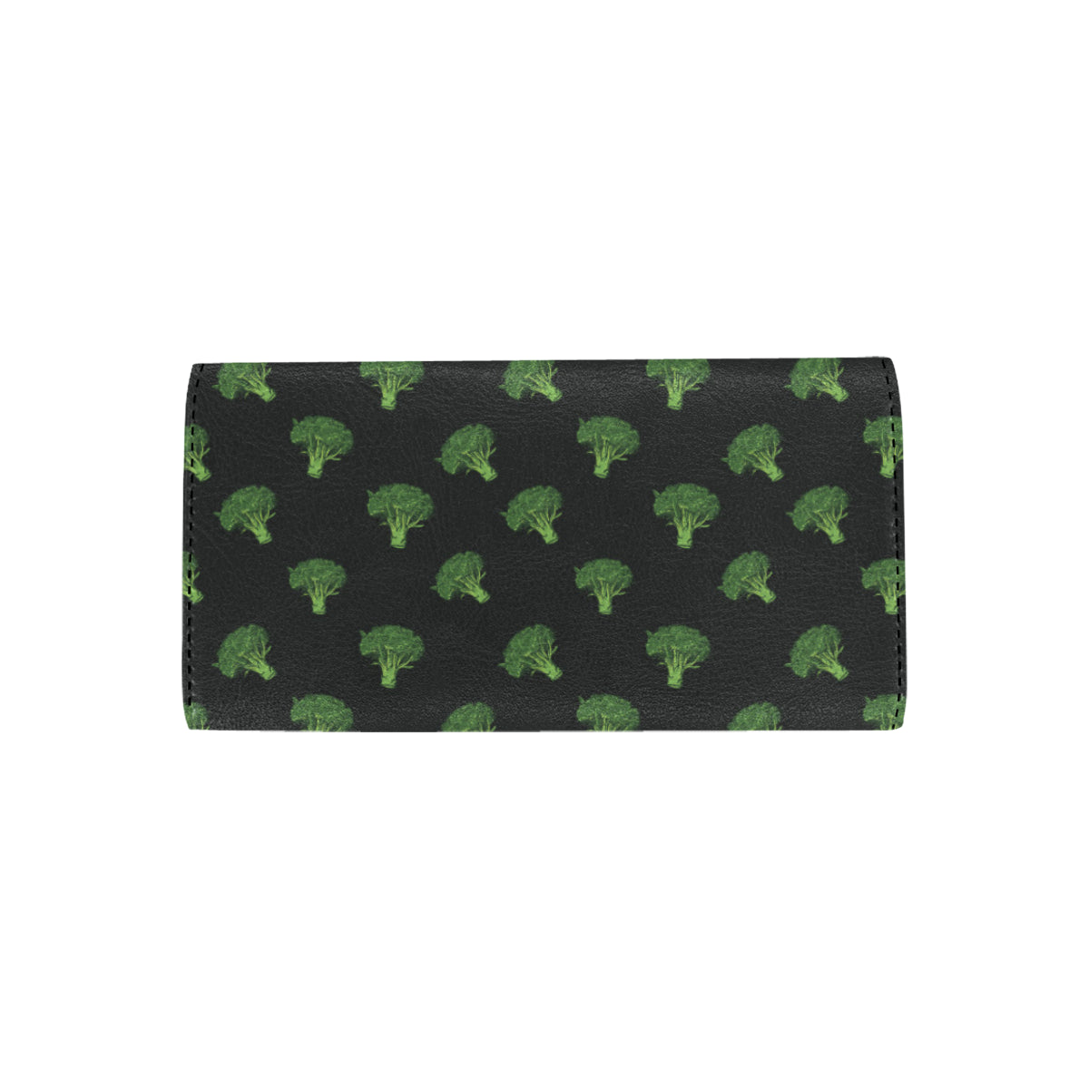 Broccoli Pattern Print Design 04 Women's Trifold Wallet