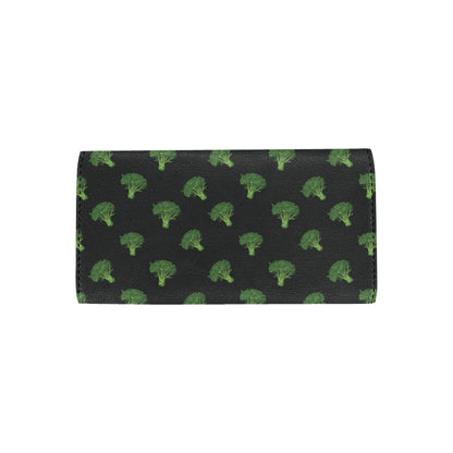 Broccoli Pattern Print Design 04 Women's Trifold Wallet