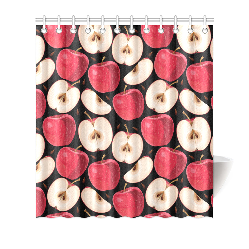 Apple Pattern Print Design AP02 Shower Curtain