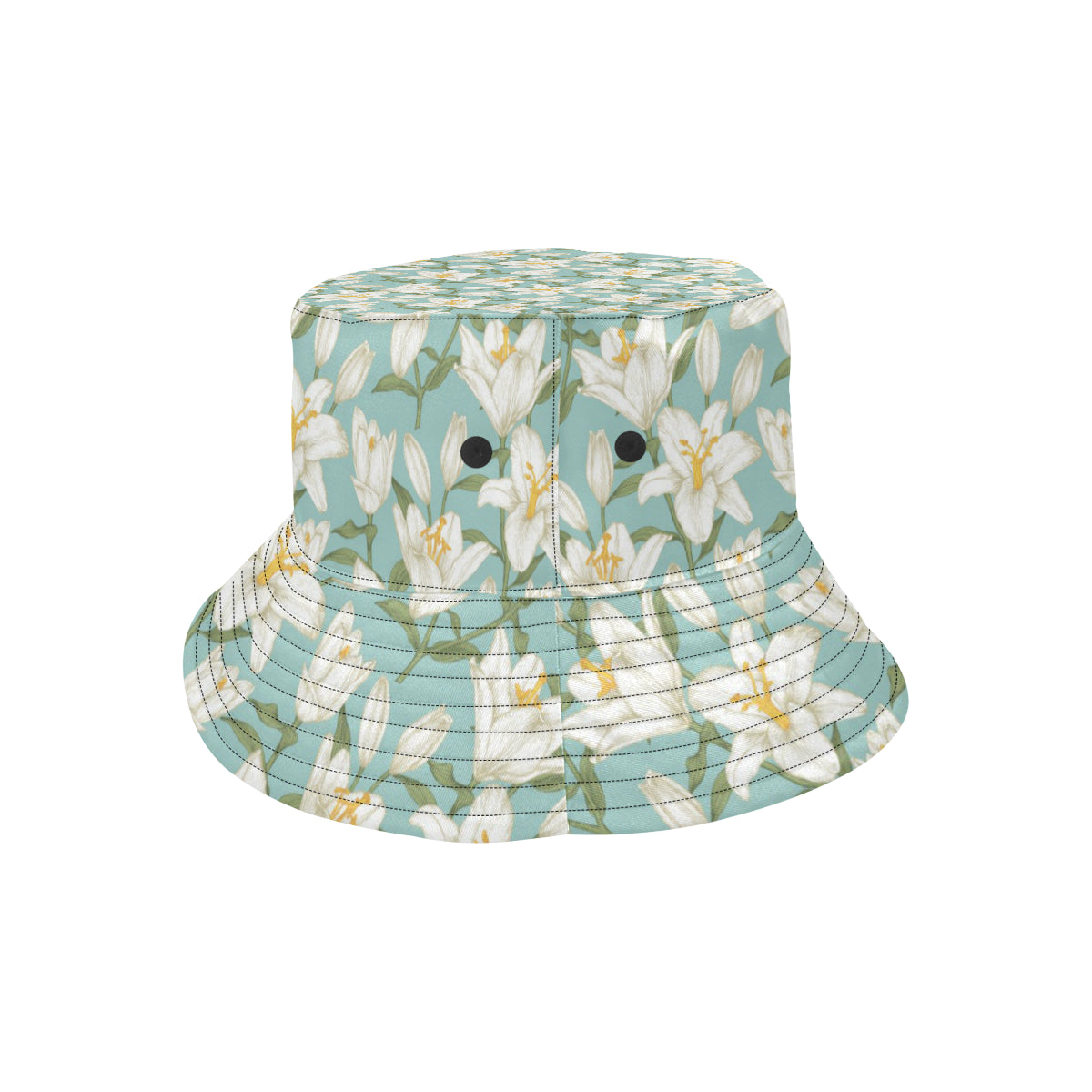Lily Pattern Print Design LY09 Unisex Bucket Hat