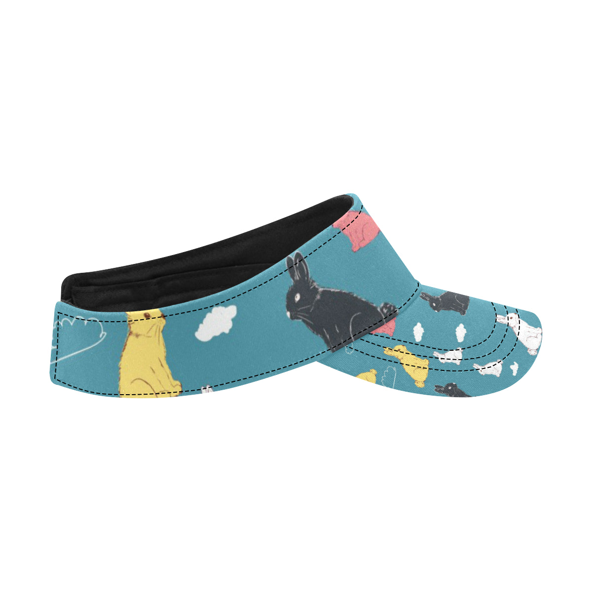 Rabbit Pattern Print Design RB014 Unisex Sun Visor