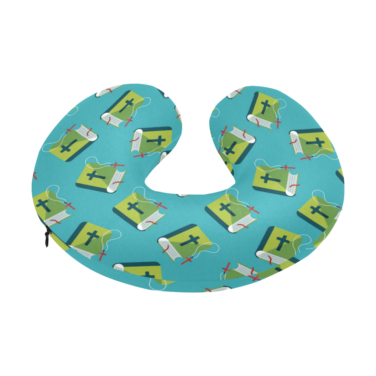 Bible Pattern Print Design 01 U-Shaped Travel Neck Pillow