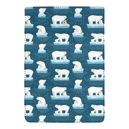 Polar Bear Pattern Print Design PB02 Women's Trifold Wallet