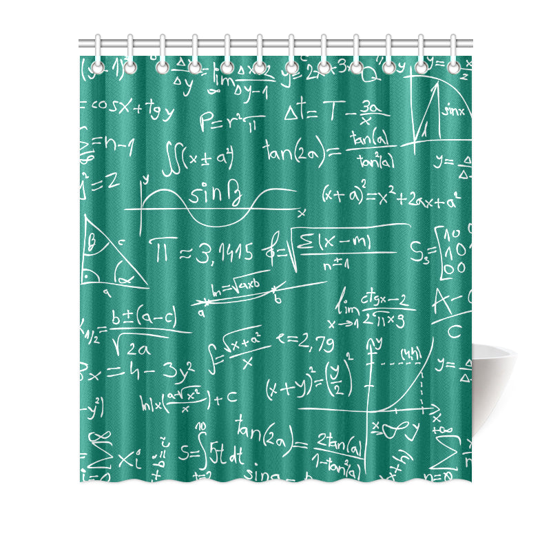 Math Pattern Print Design 01 Shower Curtain