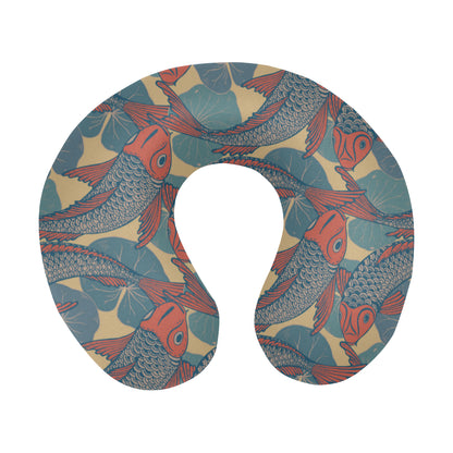 Pisces Pattern Print Design A01 U-Shaped Travel Neck Pillow