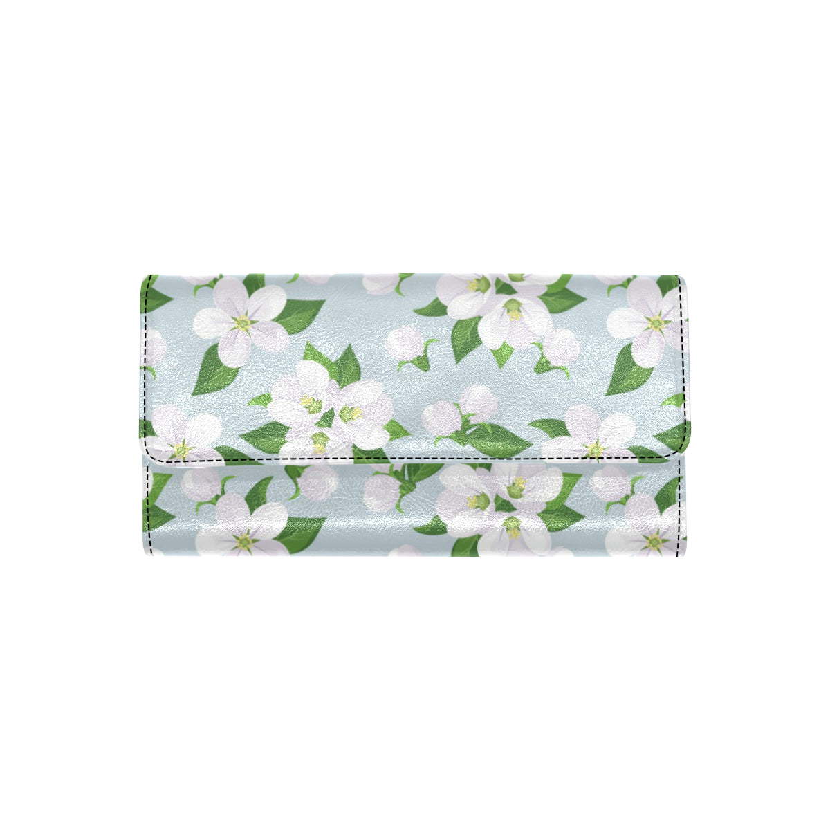 Apple blossom Pattern Print Design AB04 Women's Trifold Wallet