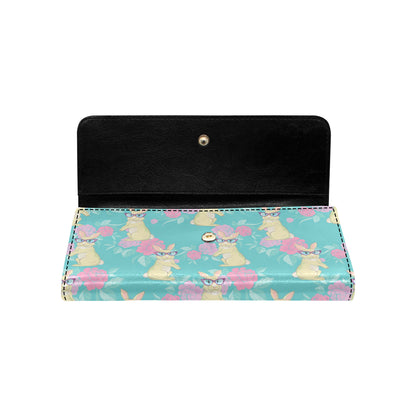 Rabbit Pattern Print Design RB05 Women's Trifold Wallet