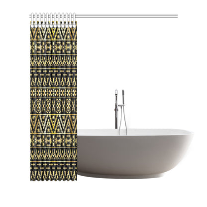 Gold Aztec Tribal Shower Curtain