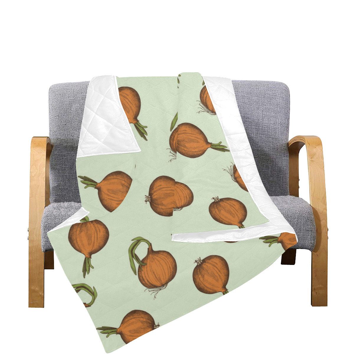 Onion Pattern Print Design A05 Premium Quilt