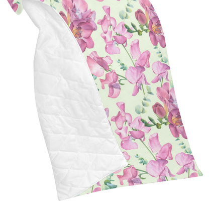 Peony Pattern Print Design PE011 Premium Quilt