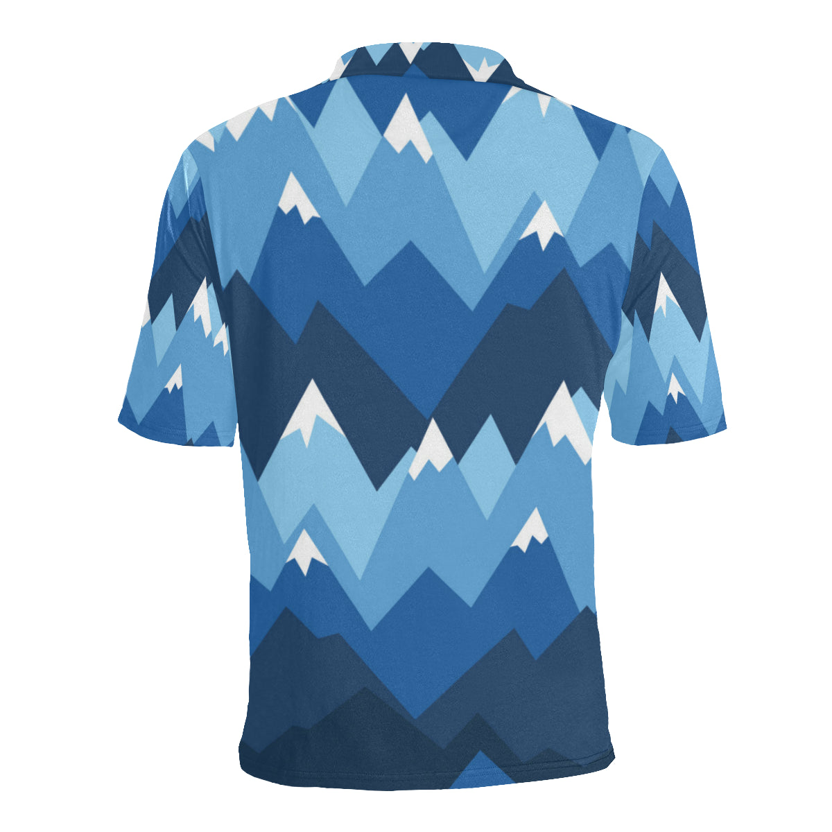 Mountain Pattern Print Design 04 Men Polo Shirt