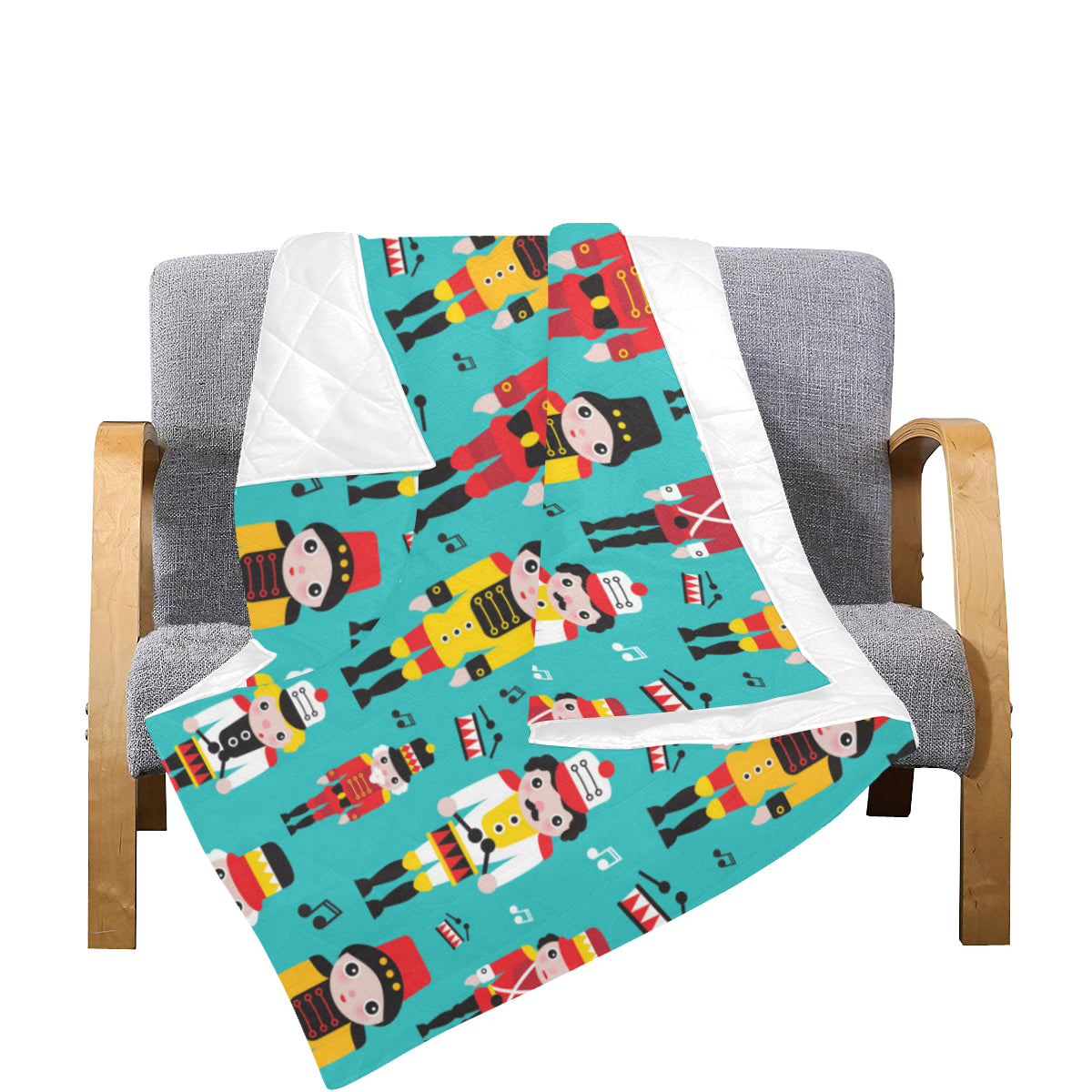 Nutcracker Pattern Print Design A03 Premium Quilt