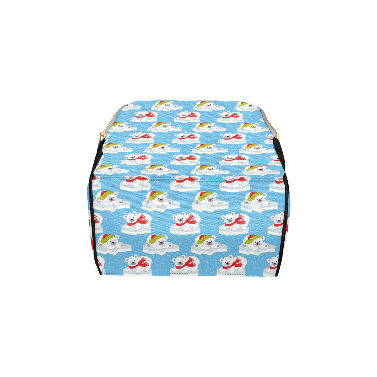 Polar Bear Pattern Print Design PB06 Diaper Bag Backpack