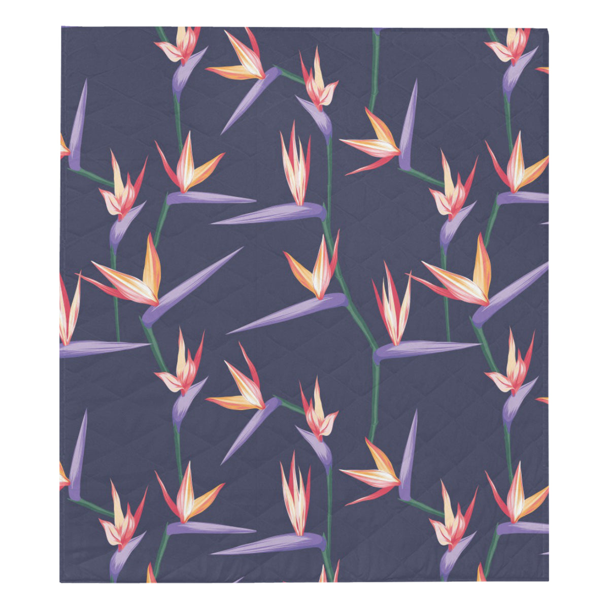 Bird Of Paradise Pattern Print Design BOP015 Premium Quilt