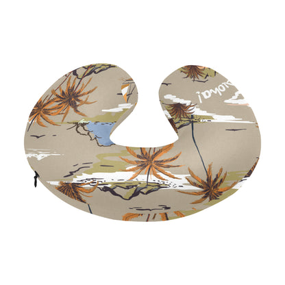Pacific island Pattern Print Design A05 U-Shaped Travel Neck Pillow