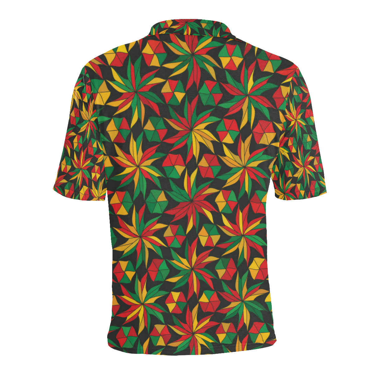 Rastafarian Pattern Print Design A03 Men Polo Shirt