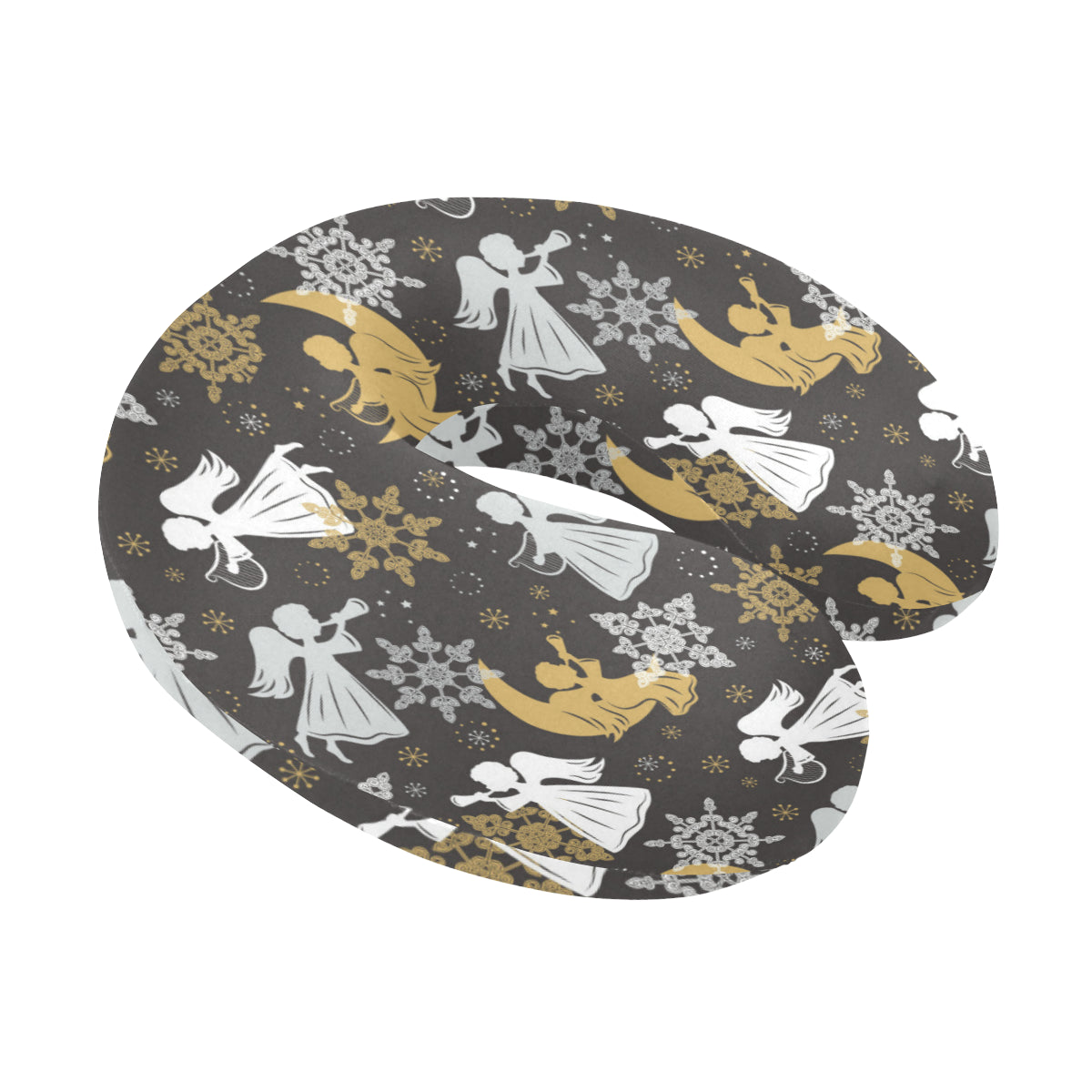 Angel Pattern Print Design 04 U-Shaped Travel Neck Pillow
