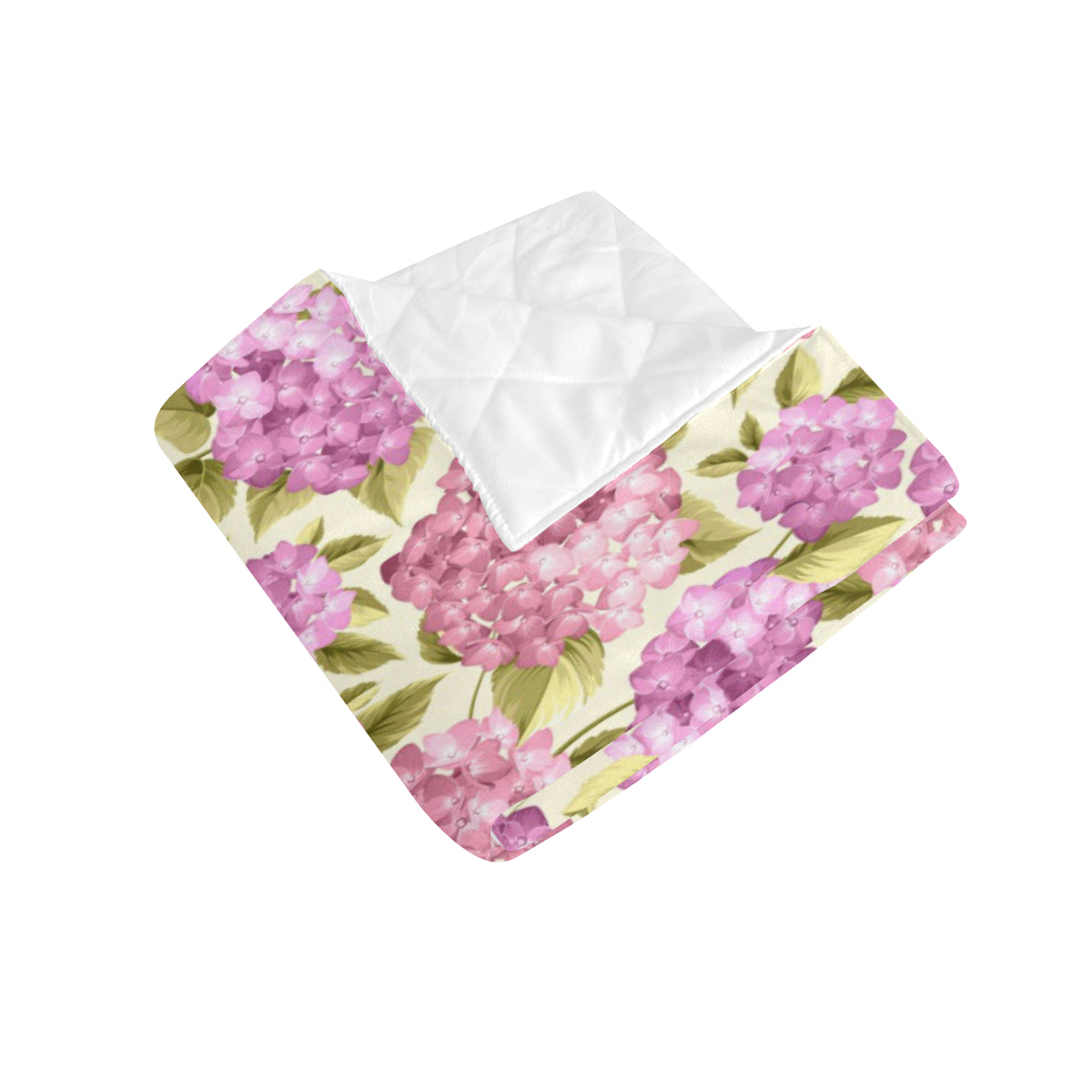 Hydrangea Pattern Print Design HD05 Premium Quilt
