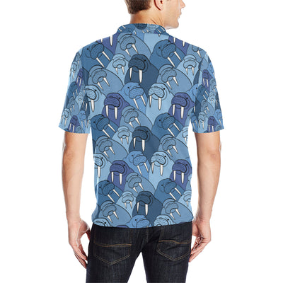 Walrus Pattern Print Design 01 Men Polo Shirt