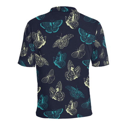 Monarch Butterfly Pattern Print Design 01 Men Polo Shirt