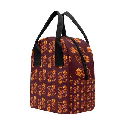 Dragons Fire Design Insulated Lunch Bag