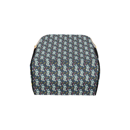 Astronaut Pattern Print Design 04 Diaper Bag Backpack