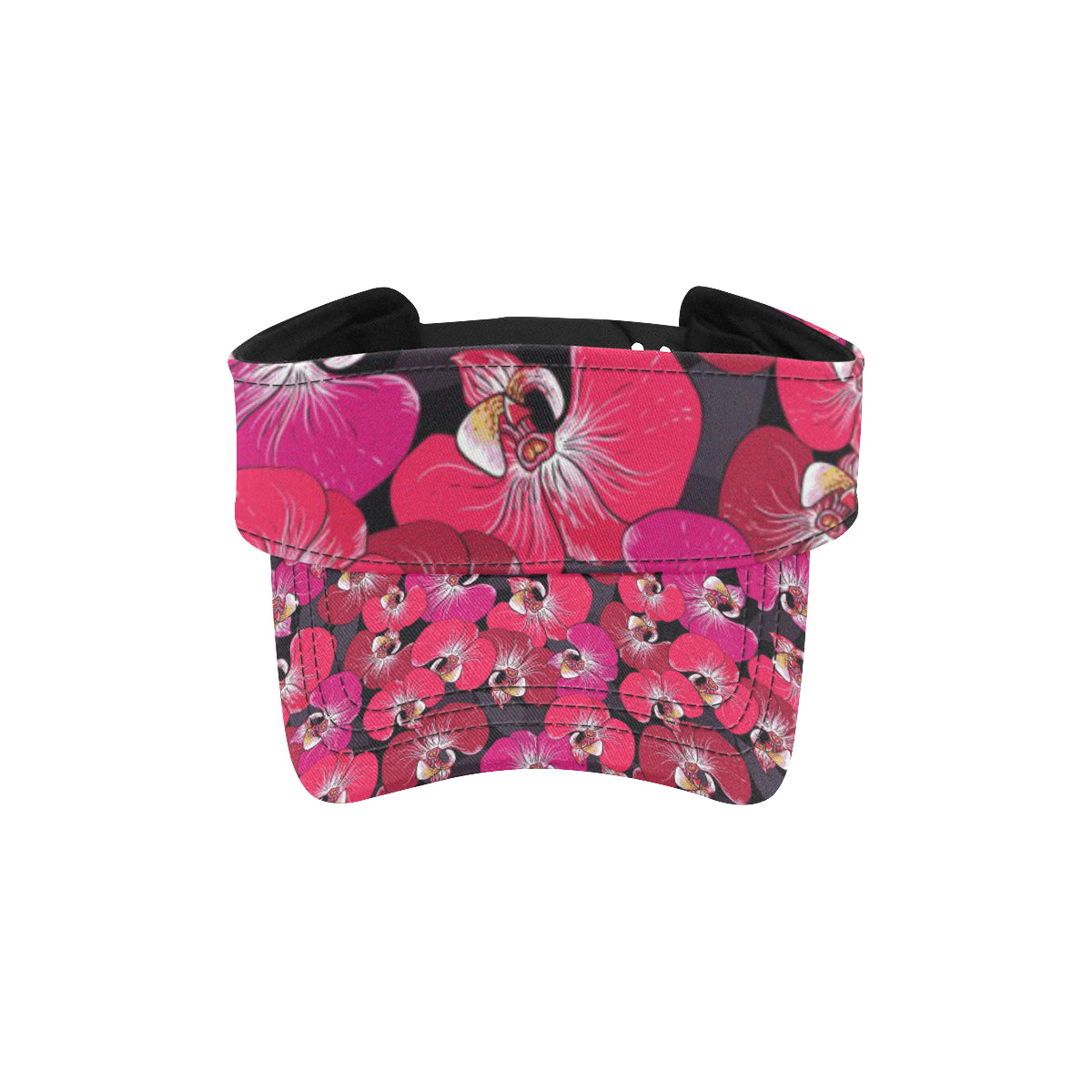 Orchid Red Pattern Print Design OR05 Unisex Sun Visor