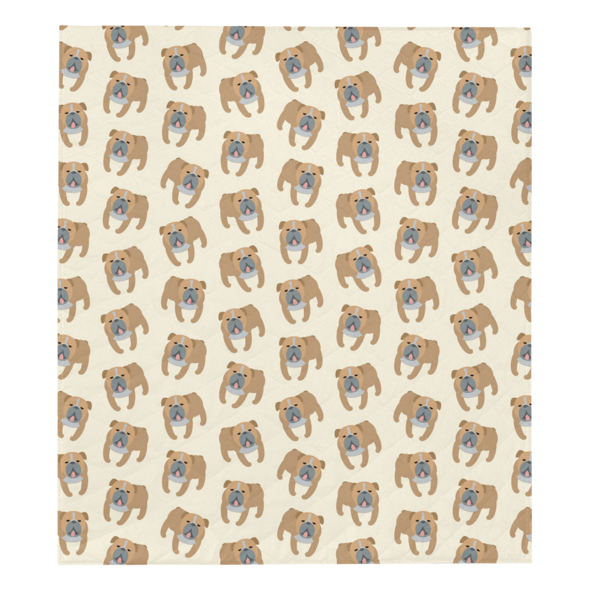 Bulldogs Pattern Print Design 01 Premium Quilt