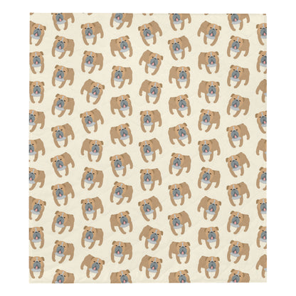 Bulldogs Pattern Print Design 01 Premium Quilt