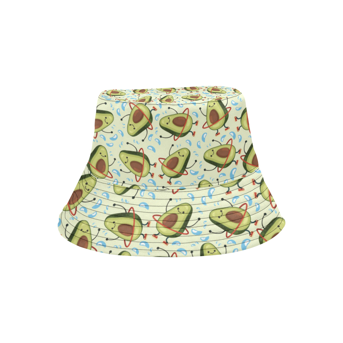 Avocado Pattern Print Design AC02 Unisex Bucket Hat