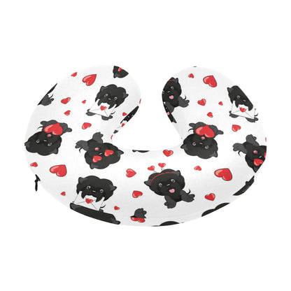 Affenpinscher Pattern Print Design 01 U-Shaped Travel Neck Pillow