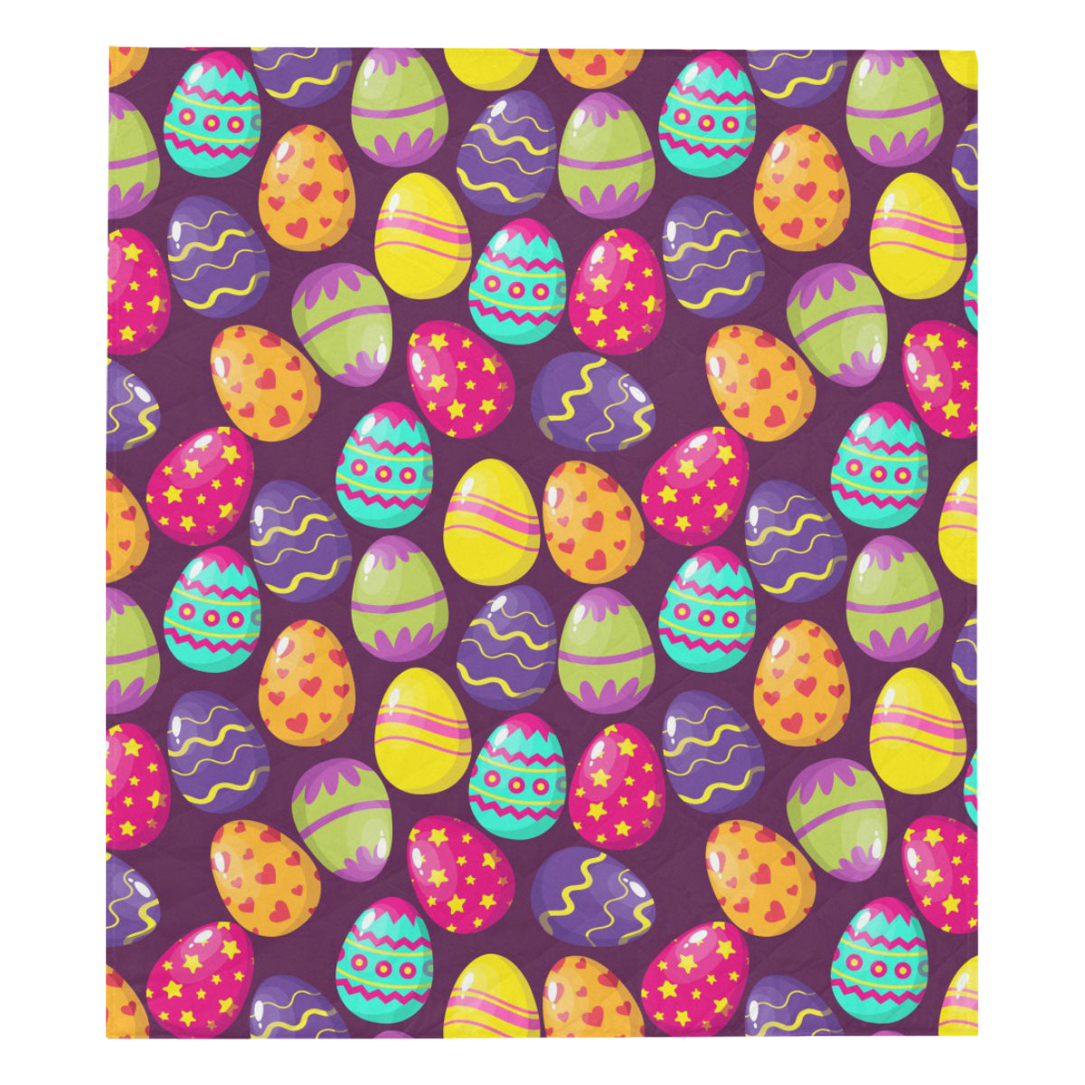 Easter Eggs Pattern Print Design RB04 Premium Quilt
