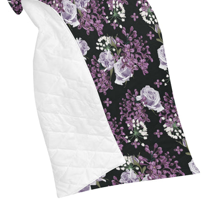 Lilac Pattern Print Design LI04 Premium Quilt