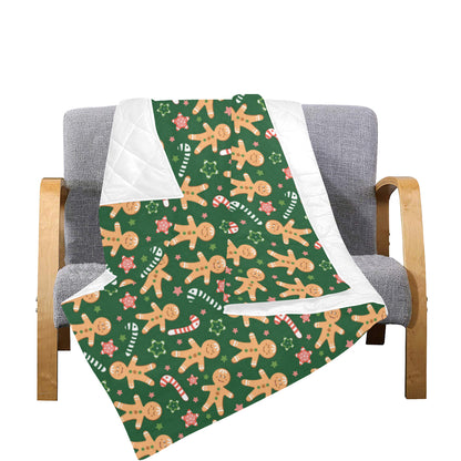 Gingerbread Pattern Print Design 04 Premium Quilt
