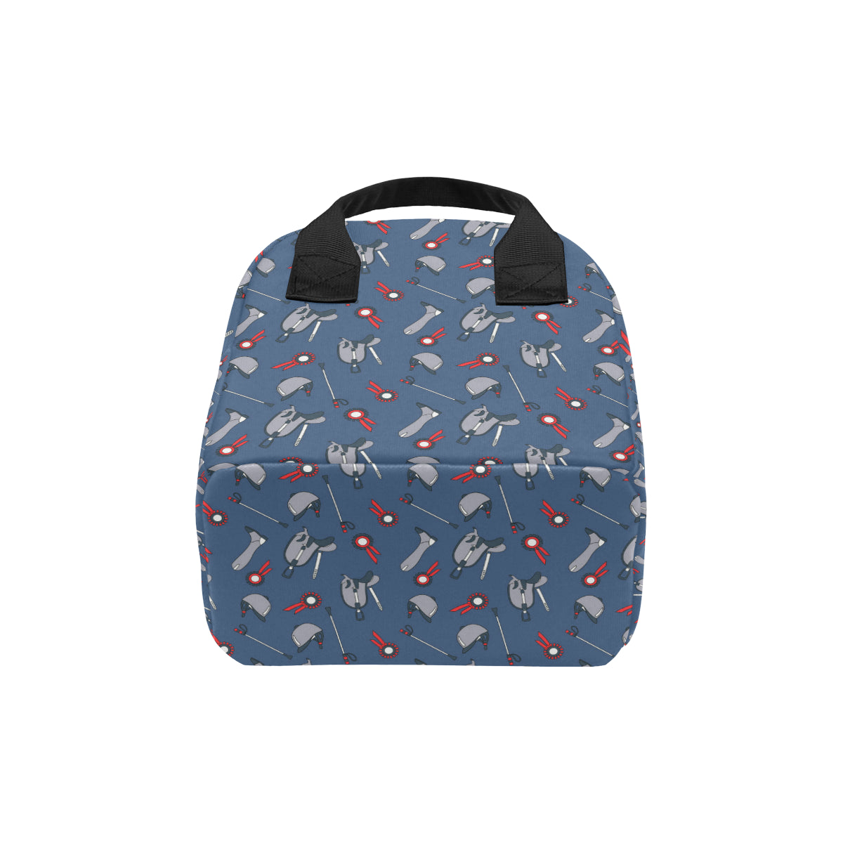 Equestrian Equipment Background Insulated Lunch Bag